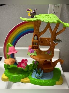 Disney Fairies Tinker Bell Rainbow Treehouse playset